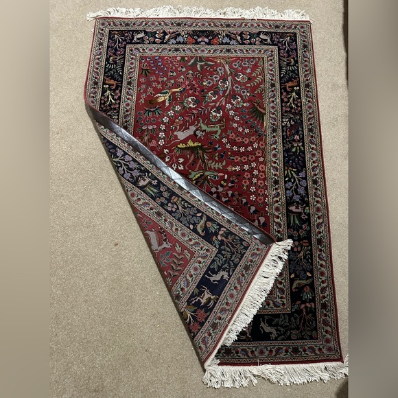 Persian Hand-Knotted Tabriz Wool Rug 4.9 x 3.4 - Picture 3 of 5